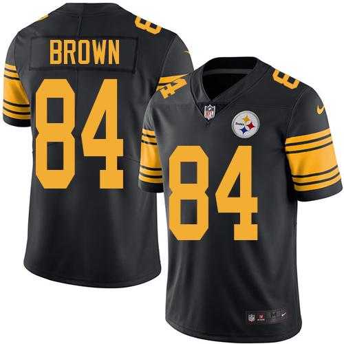 Nike Men & Women & Youth Steelers 84 Antonio Brown Black Color Rush Limited Jersey,We sell and wholesale Nike Men & Women & Youth Steelers 84 Antonio Brown Black Color Rush Limited Jersey on line form chian!